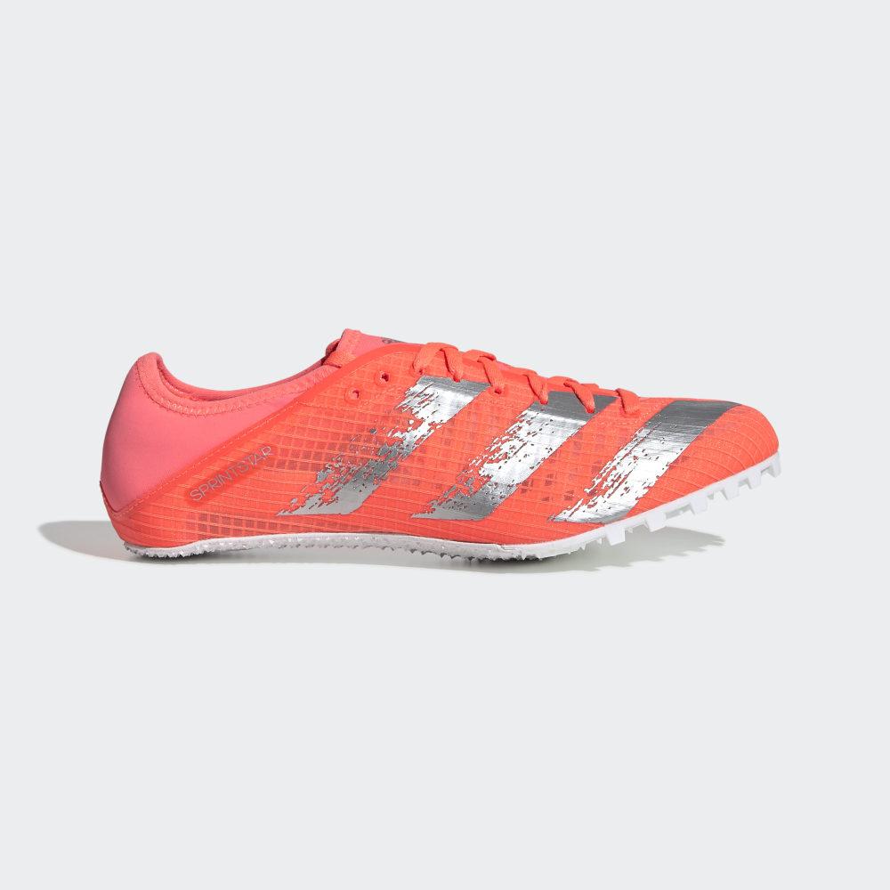 Adidas Men's Sprintstar Track Spikes Coral/Silver Metal/White Ireland EE4539